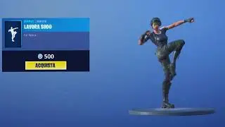 FORTNITE LAVORA SODO *NUOVA BELLISSIMA* EMOTE