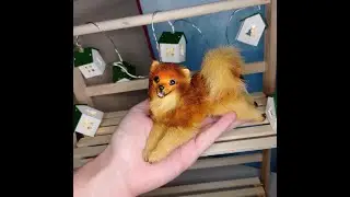 Немного процесса создания каркасной игрушки Шпиц