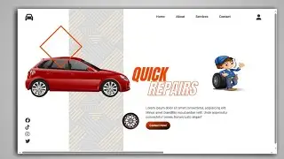 Build Car Services Landing Page with Animation Using HTML CSS & JS