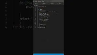 🤩🤩Unique Pyramid Pattern In C Language😎😎 #coding #shorts #youtubeshorts