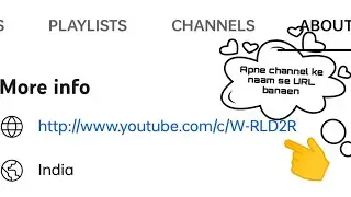 how to make customise url link in YouTube channel by Ankush Raja