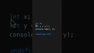 The difference between undefined and null in JavaScript!