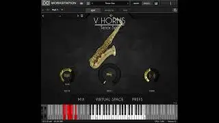 Acousticsamples VHorns Tenor Saxophone  k-strike MIDI Programming 2（MIDI data now on sale!）