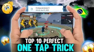 Top 10 Another Level One Tap Headshot Tricks & Styles in Free Fire History ☠️🥶 !!