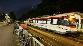 MTR Light Rail - Tong Fong Tsuen Tram-spotting Part 2 (Night)