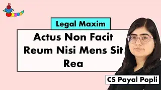 Actus Non Facit Reum Nisi Mens Sit Rea in Hindi | Legal Maxim Meaning & Example | Latin Maxim