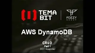 11 - AWS DynamoDB  CRUD - Part 1