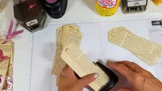 Shabby Chic Book page Bookmarks