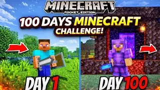 I Survived 100 Days in Minecraft Pocket Edition - Hindi