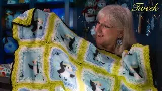 How to make a CROCHETED BLANKET using FLEECE SQUARES, step by step fun