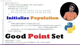 How to Initialize Population by Good-Point Set in Python ~xRay pixy