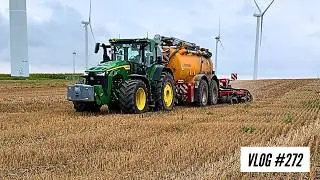 Vlog #272 Leindotter Dreschen und Gärreste zum Raps fahren.