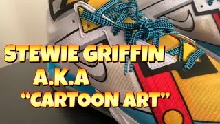 The detail on Nike Lebron 18 Cartoon Art are AMAZING!!!