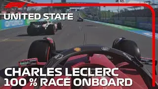 F1 2022 United State GP - Charles Leclerc’s Onboard 100% Race at COTA | F1 22 Gameplay
