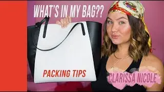 PACKING FOR 4 DAYS IN A PURSE | Whats in my bag?? | Packing tips + MAKEUP HACK!