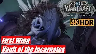 WOW DRAGONFLIGHT Vault of the Incarnates Raid First Wing Healer POV [4K 60FPS HDR]