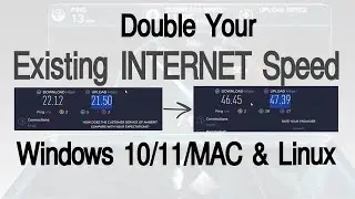 Double INTERNET speed using (Secrets Tricks) Windows 10/Windows 11 & Mac