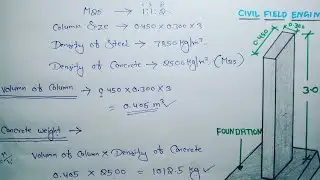 column load calculation | column self load | load calculation for column | 
