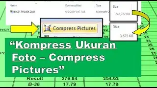 Cara Kompres Foto di Excel Agar Ukuran Excel Jadi Kecil