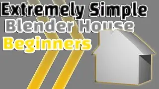 How to make an EXTREMELY SIMPLE BEGINNER HOUSE SHAPE in Blender