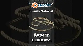 How to create rope in 1 minute | blender tutorial