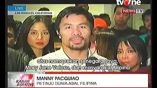 Rekaman Petinju Manny Pacquiao Mohon Jokowi Batalkan Hukuman mati Mary Jane