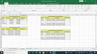 How to Calculate total number of hours in excel