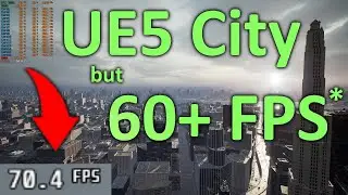 UE5 Lumen Tweaked + DLSS = better Performance 60FPS in Big City Matrix Sample