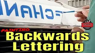 Painting Backwards Letters