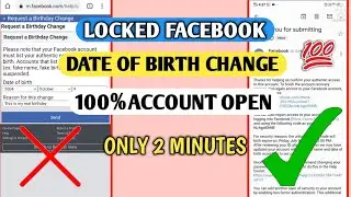 How to change Date of birth of Locked facebook account | Working Trick 2021 | fb locked