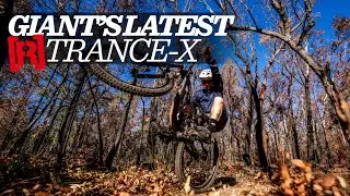 Testing riding the new Giant Trance X trail MTB