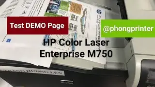 HP Color Laser Enterprise M750 Printer - Test DEMO @Phongprinter 