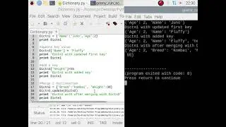 Python Coding Part5 Dictionaries
