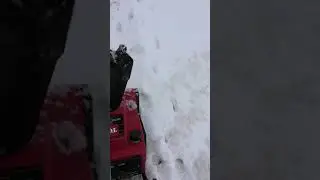 Toro CCR 2500 GTS Snowblower in heavy snow