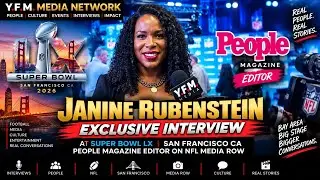 Janine Rubenstein Interview at Super Bowl LX | PEOPLE Magazine Editor on NFL Media Row