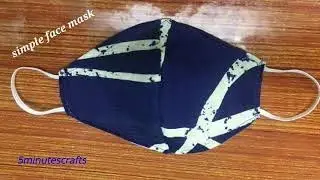 DIY MASK|simple face mask|face mask sewing tutorial|how to make face mask at home|cloth face mask