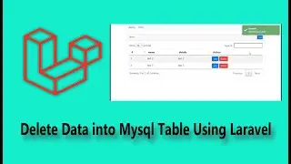 Delete Data Into Mysql Table Using Laravel