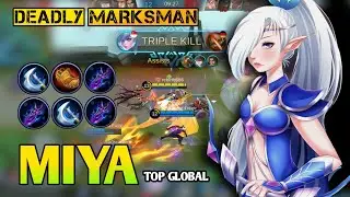 MIYA TOP 1 GLOBAL GAMEPLAY | Miya build and emblem 2020 - mobile legends