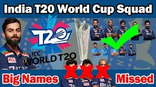 India T20 World Cup Squad 2021 ✅ ICC T20 World Cup 2021 🏆 India Squad for ICCWT20 2021