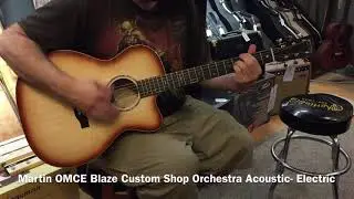 Martin OMCE Blaze Burst Custom Shop Orchestra Cutaway Acoustic-Electric Guitar