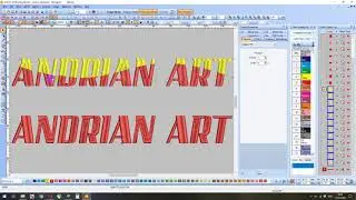 OTOMATIS MEMBAGI 2 WARNA DI 1 LETTERING DENGAN KNIFE MAUPUN DENGAN SHAPING
