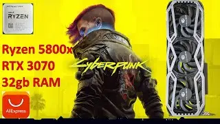 RTX 3070 MLLSE, ALIEXPRESS Triple FAN - Gameplay, Cyberpunk 2077