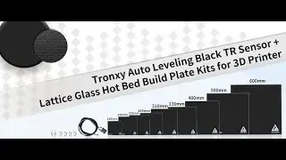 Tronxy Auto Leveling Black TR Sensor + Lattice Glass Hot Bed Build Plate Kits for 3D Printer