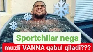 Sportchilar siri fosh boʻldi. (Muzli vanna)