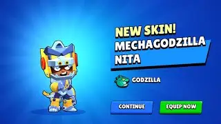 Getting the mecha godzilla Nita skin in Brawl Stars!