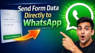 HTML Contact Form to WhatsApp Integration | Step by Step for Beginners