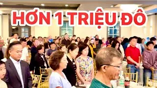 Buổi tiệc chay gây quỹ  hơn 1 triệu đô chùa Quang Đức/Vegetarian banquet fundraising over 1 million