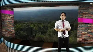 3D NEWS TV STUDIO SET  VIRTUAL GREEN SCREEN BACKGROUND - STÚDIO VIRTUAL 3D COM REALIDADE ALMENTADA.