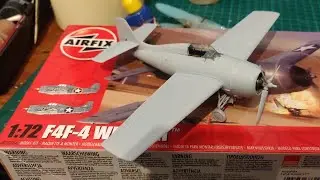 Airfix 1:72 F4F-4 WILDCAT Scale Model Kit Full Build Process Video