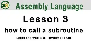 ASM Language: How to Call an Assembly Language Subroutine.  Lesson 3. Intel-Syntax.